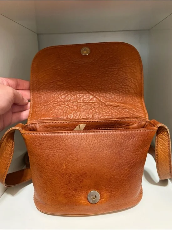 Vintage Coach Sonoma Flap Bag (#4919) Brown Leather Crossbody Bag - Picture 4 of 9